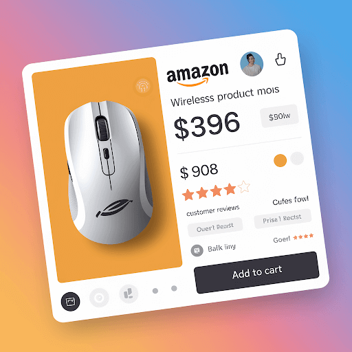 An Amazon Product Description page for a wireless mouse