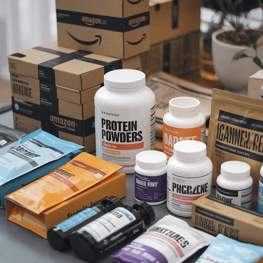 variety of health supplements on Amazon