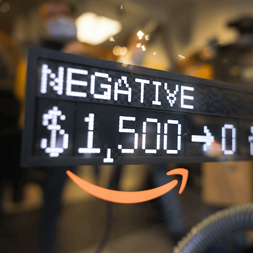 Amazon listing with a price glitch