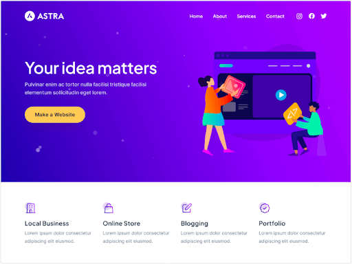 Astra WordPress Ecommerce theme