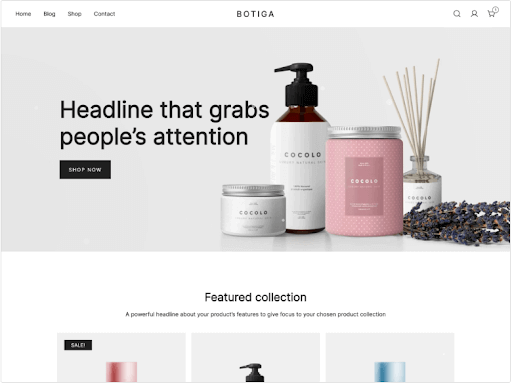 Botiga wordpress ecommerce theme