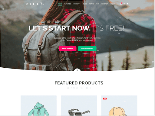 Rifa wordpress Ecommerce theme