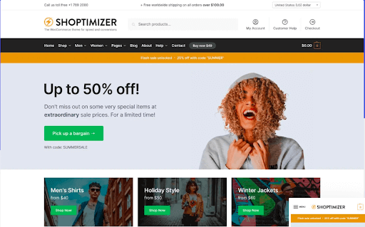 Shoptimizer WordPress ecommerce theme