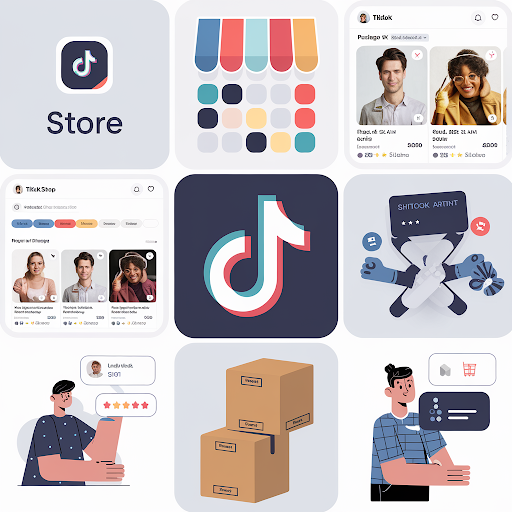 An image of a user profile with a store icon