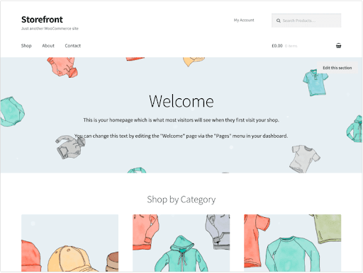 storefront WordPress ecommerce theme